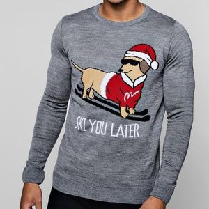 BoohooSki Dachshund Christmas Jumper